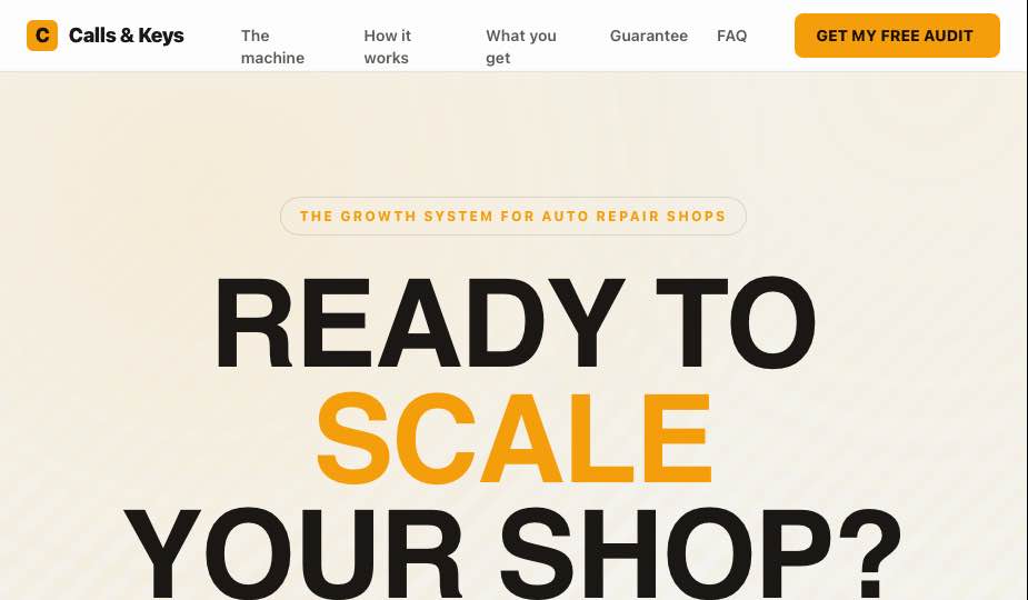 Alex — founder of Calls & Keys